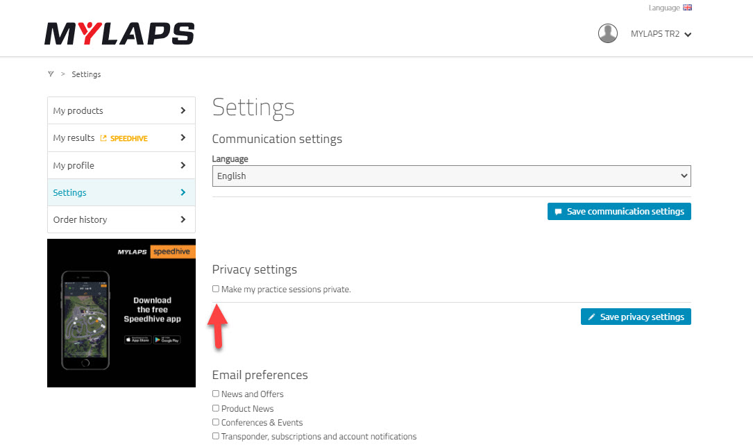 Privacy Settings