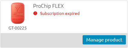 How do I check the subscription status of my MYLAPS ProChip?