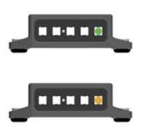 Light indication on the MYLAPS RaceLink Club